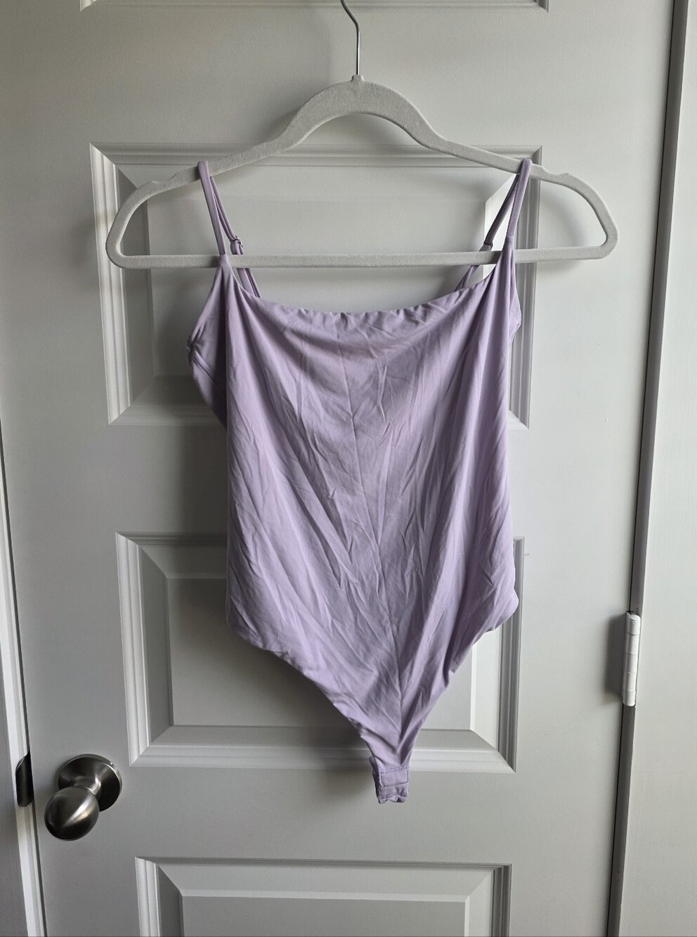 Women's Lavender Slim-Strap Bodysuit Medium G205